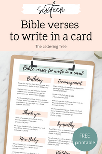 Bible verses to write in a card