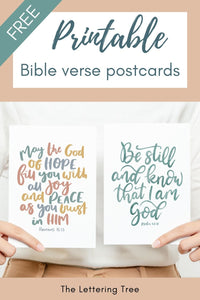 Free printable bible verse postcards